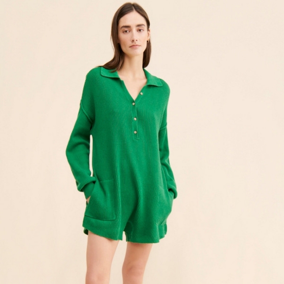 Free People Pants - Flawed Free People Beach Picnic Sweater Romper